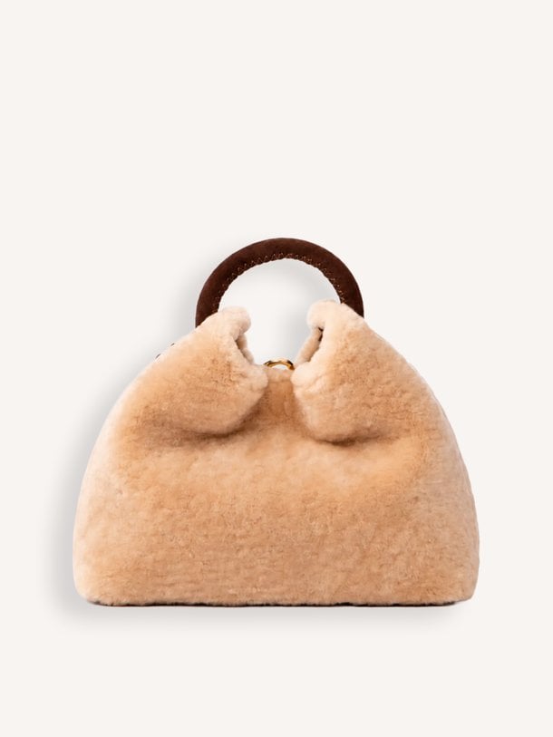 Baozi Baozi, fake fur schouder-/handtas