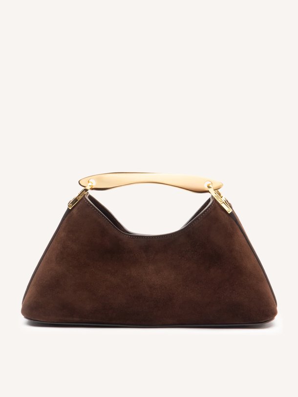 Mini Boomerang Suede Boomerang mini, suède schouder-/handtas