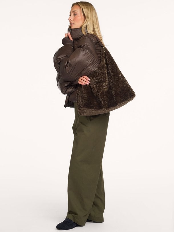 Rhea Shiny Puffer Jacket Rhea, geweven gewatteerde jas
