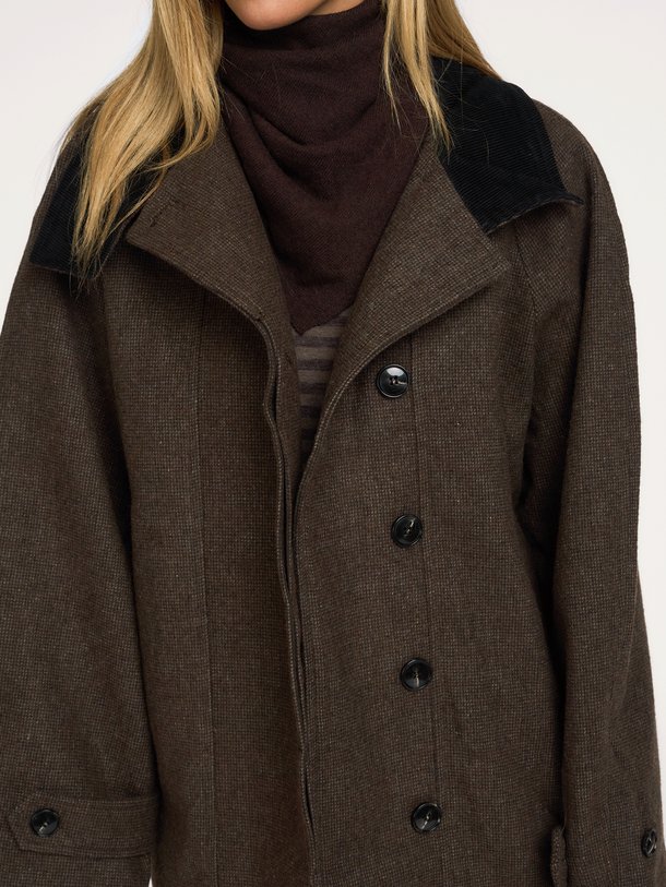 Mariel Mini Check Jacket Mariel, wolmix geruite jack