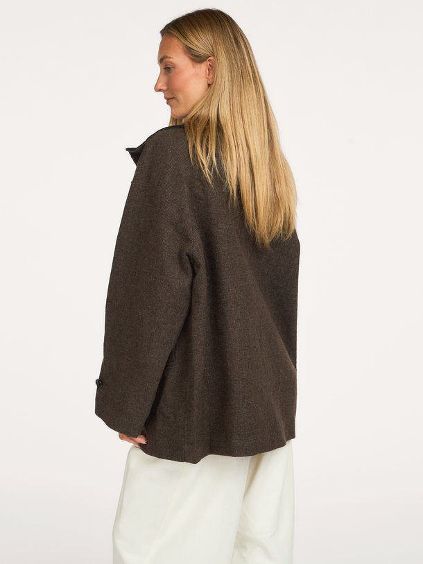 Mariel Mini Check Jacket Mariel, wolmix geruite jack