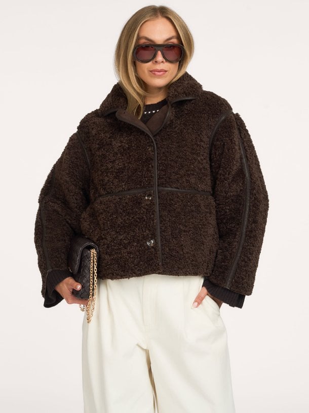 Castor Faux Fur Jacket Castor, fake fur jas