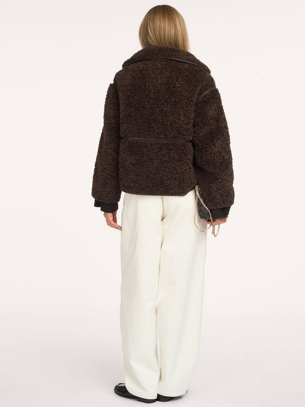 Castor Faux Fur Jacket Castor, fake fur jas