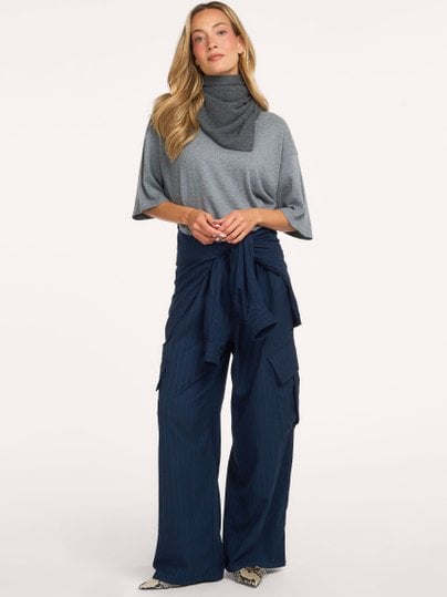 Campaign Top Knit Cashmere Campaign, katoen/cashmeremix T-shirt