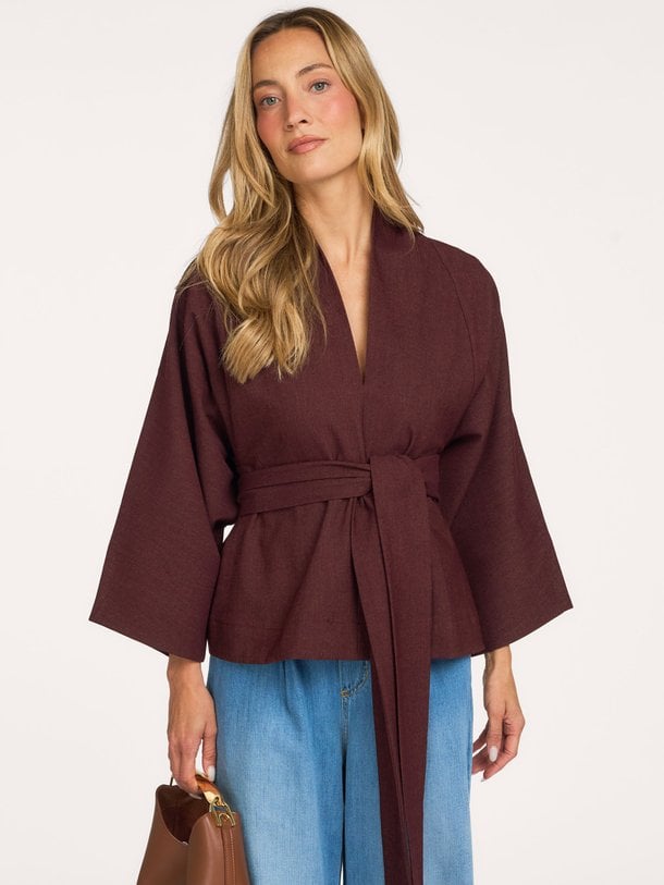 Alaya Top Soft Denim Alaya, geweven top