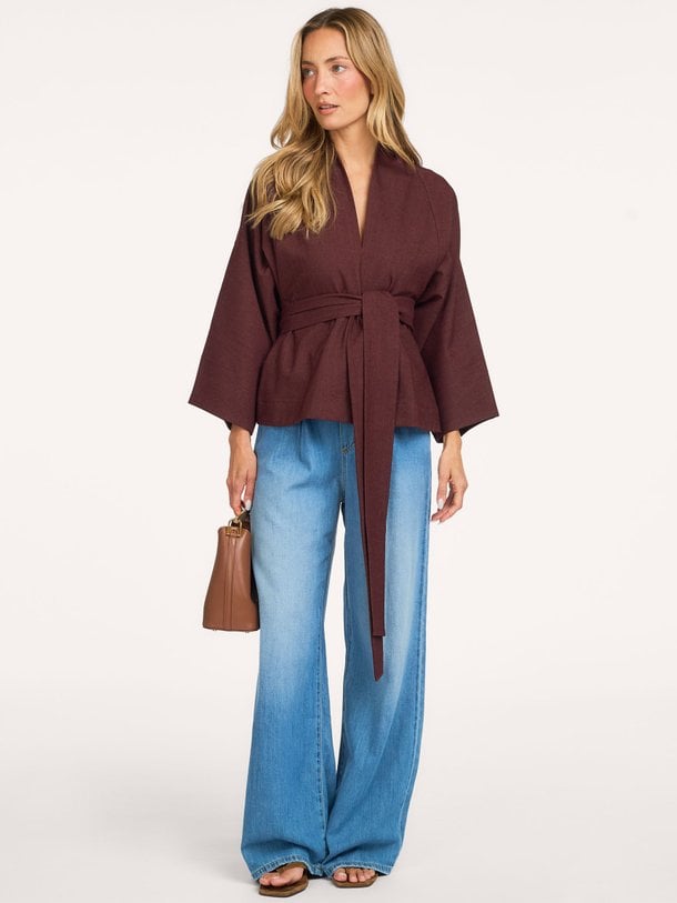 Alaya Top Soft Denim Alaya, geweven top