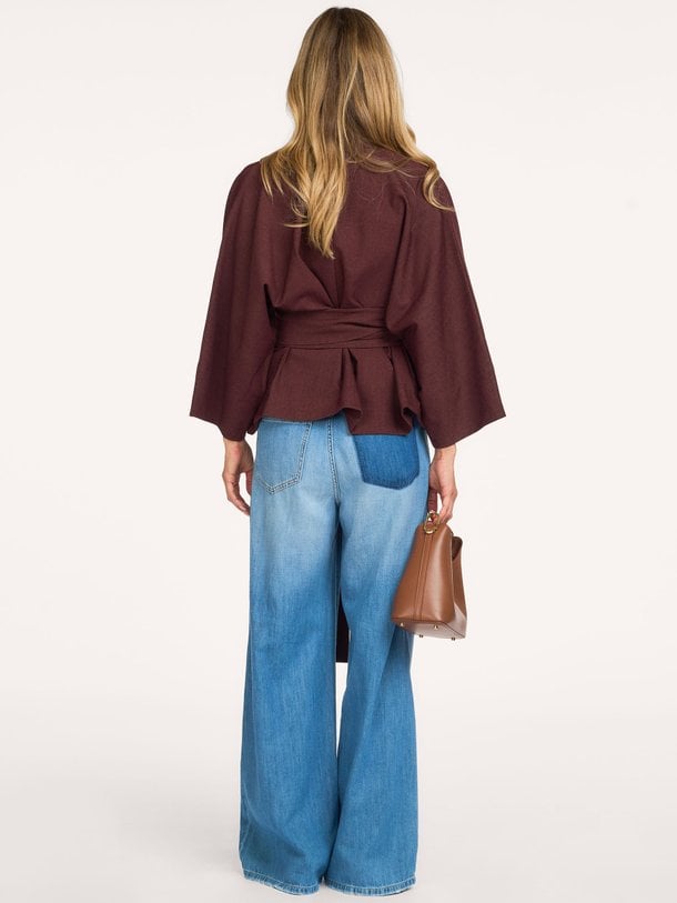 Alaya Top Soft Denim Alaya, geweven top