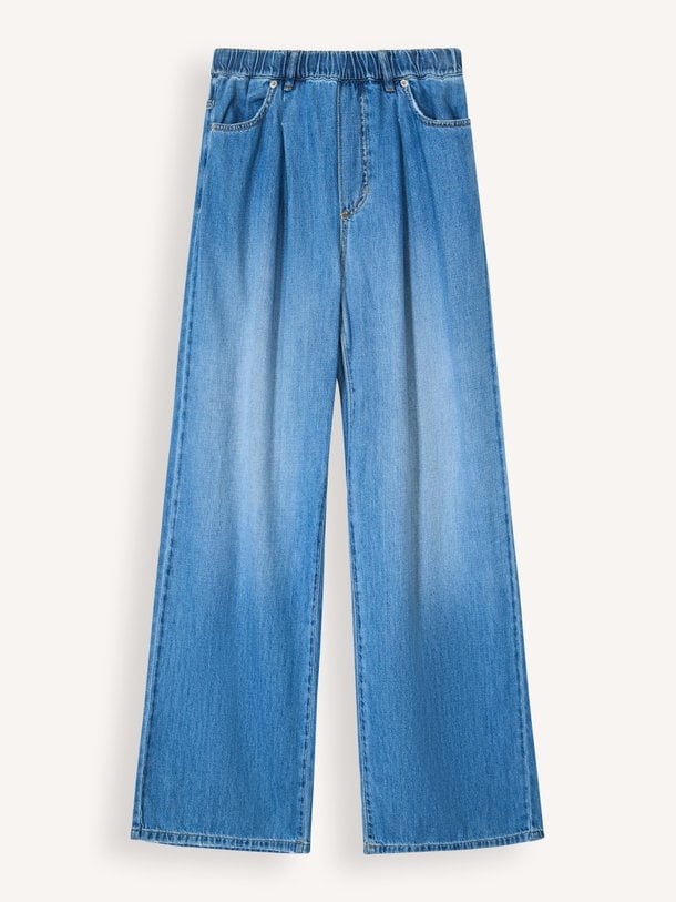 Atlanta Denim Washed Pants Atlanta, high waist wide leg jeans