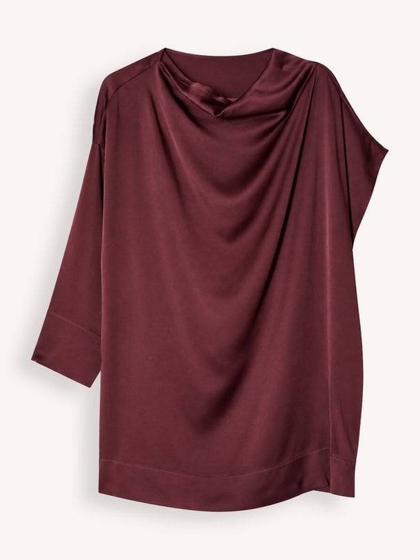 Enes Dress Short Satin Crepe Enes, viscosemix satijnen jurk