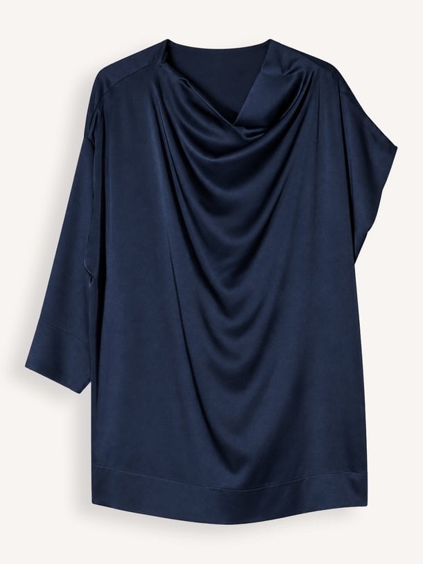 Enes Dress Short Satin Crepe Enes, viscosemix satijnen jurk