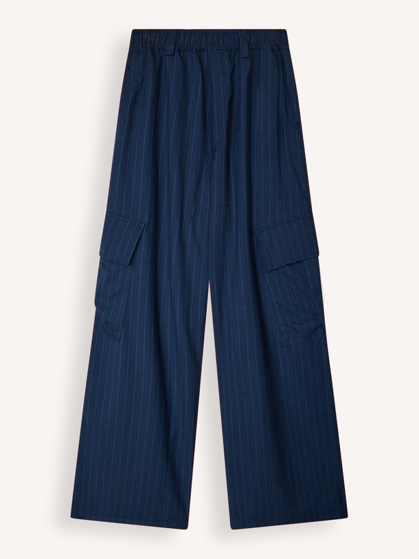 Romeo Baggy Pants Flannel Pin Striped Romeo, viscosemix broek