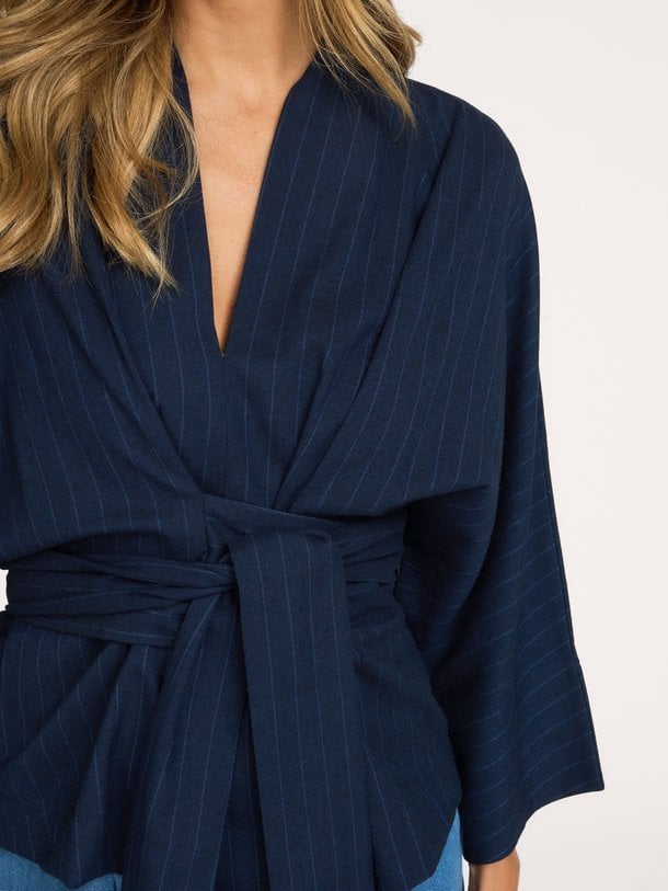 Alaya Top Pin Striped Alaya, geweven top