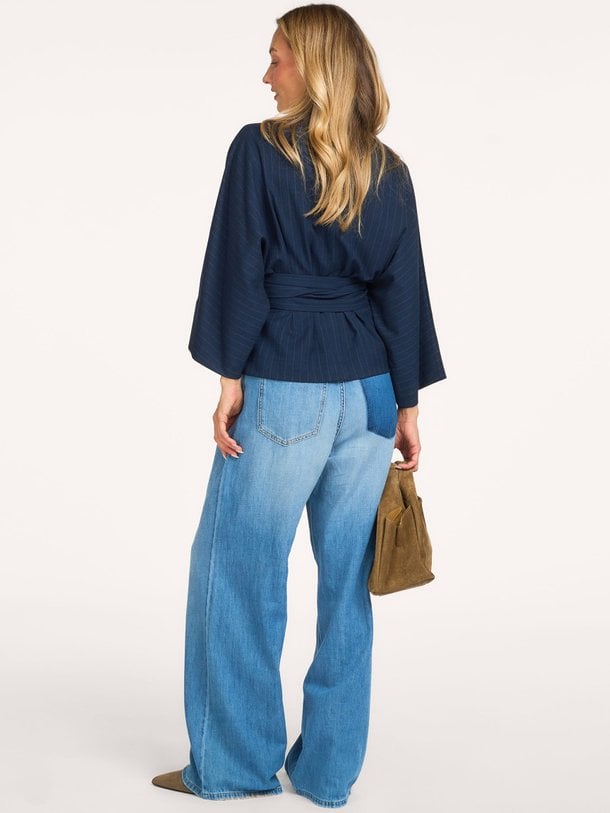 Alaya Top Pin Striped Alaya, geweven top