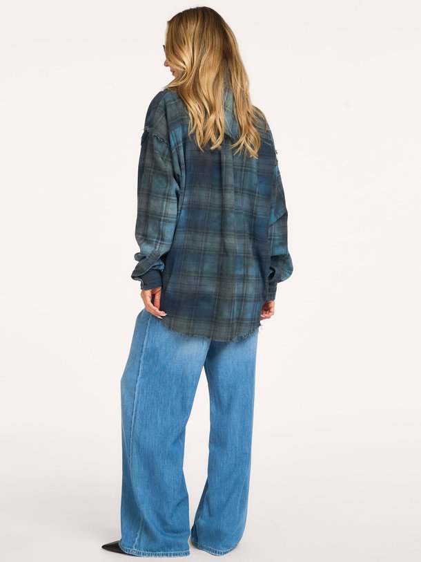 Harvey Shirt Checked Harvey, katoenmix geruite blouse