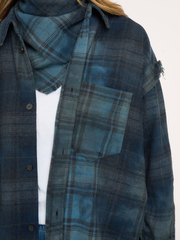 Harvey Shirt Checked Harvey, katoenmix geruite blouse
