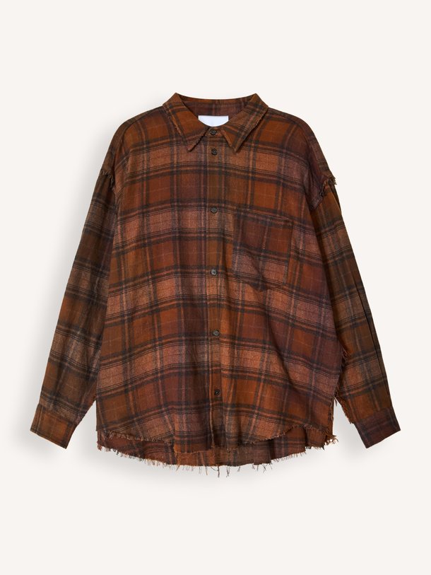 Harvey Shirt Checked Harvey, katoenmix geruite blouse