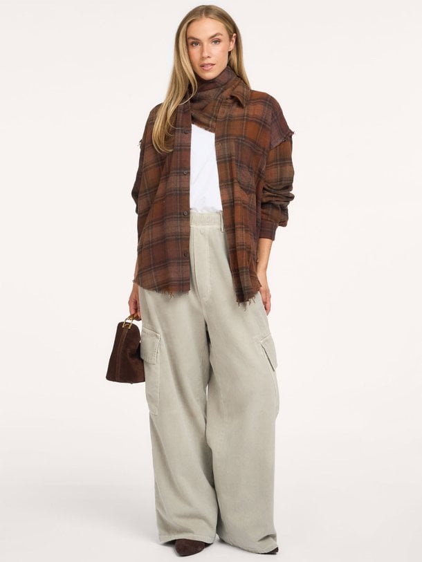 Harvey Shirt Checked Harvey, katoenmix geruite blouse