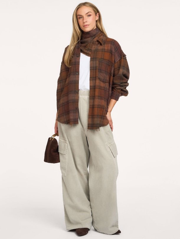 Harvey Shirt Checked Harvey, katoenmix geruite blouse