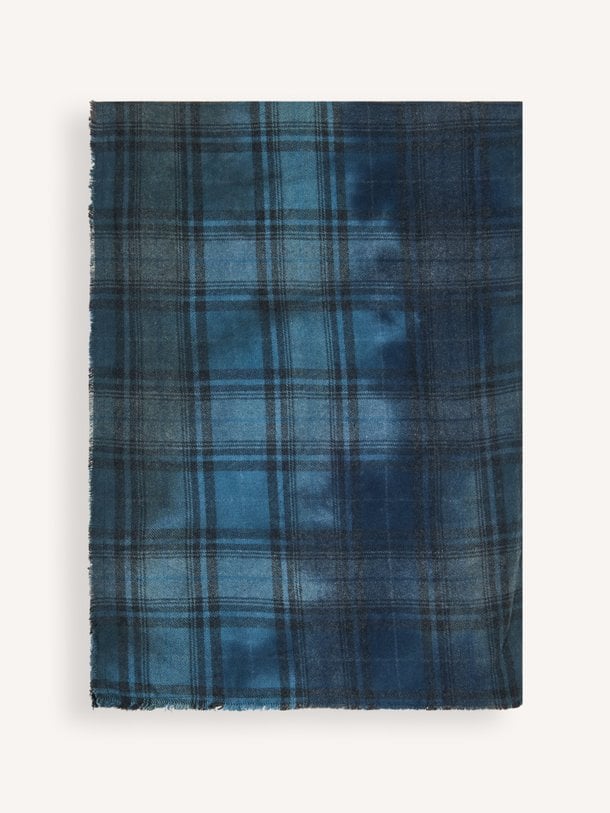 Sammy Scarf Checked Sammy, katoenmix geruite sjaal