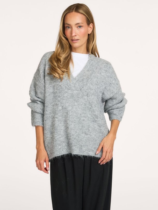 Melli Fluffy Knit Blouse Melli, wolmix trui