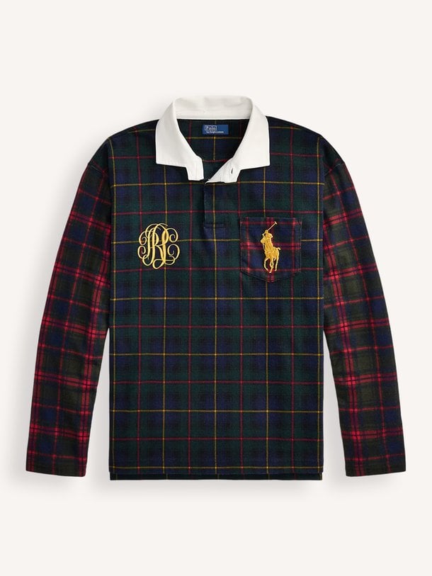 Katoenen polo longsleeve