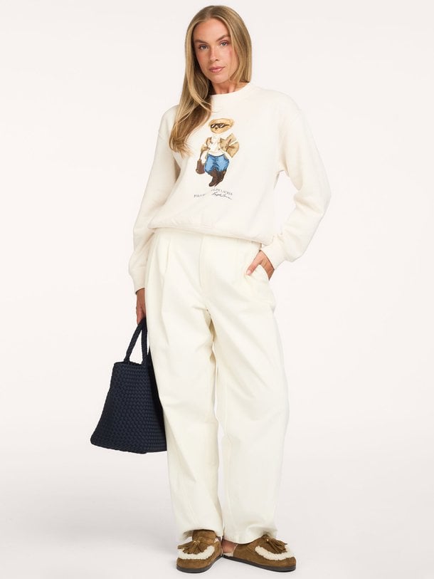 KNIT-SWEATSHIRT Katoenmix sweater met print