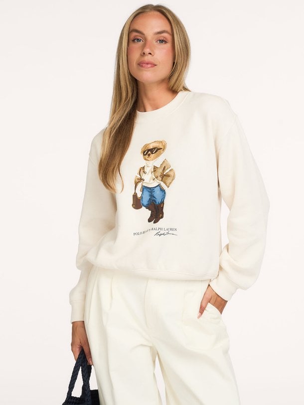 KNIT-SWEATSHIRT Katoenmix sweater met print