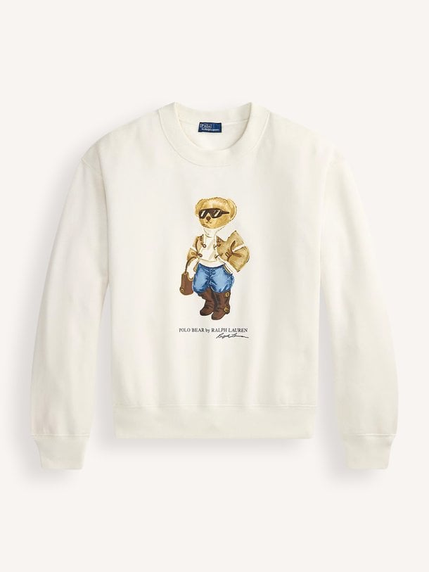 KNIT-SWEATSHIRT Katoenmix sweater met print