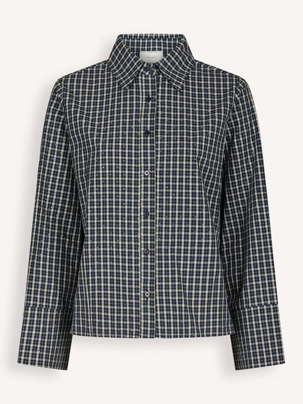 Drew Check Bedaz Shirt Drew, katoenen blouse