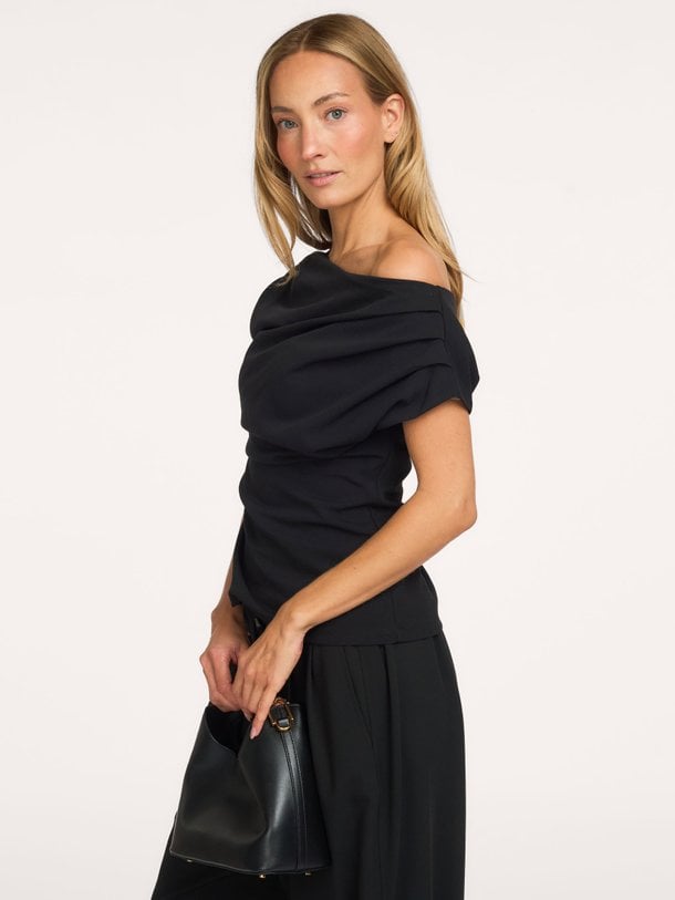 Mabelle Drapy Top Mabelle, geweven one shoulder top