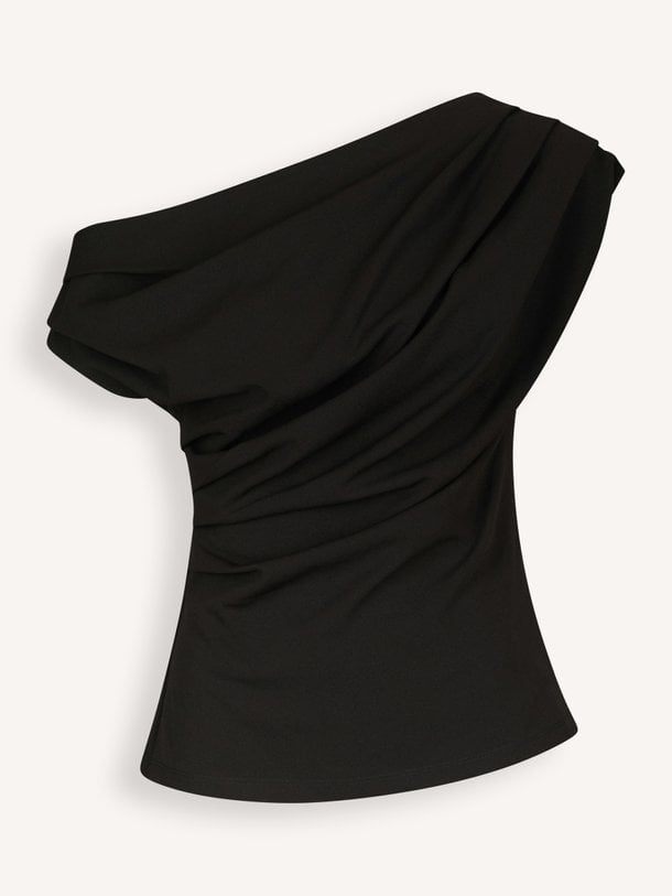 Mabelle Drapy Top Mabelle, geweven one shoulder top