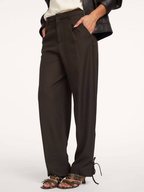 Isotta Structure Tie Pants Isotta, geweven broek