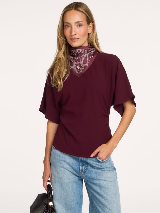 Miriel Drape Blouse Miriel, geweven top