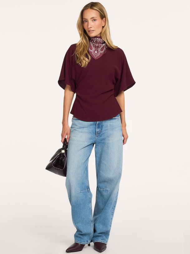 Miriel Drape Blouse Miriel, geweven top