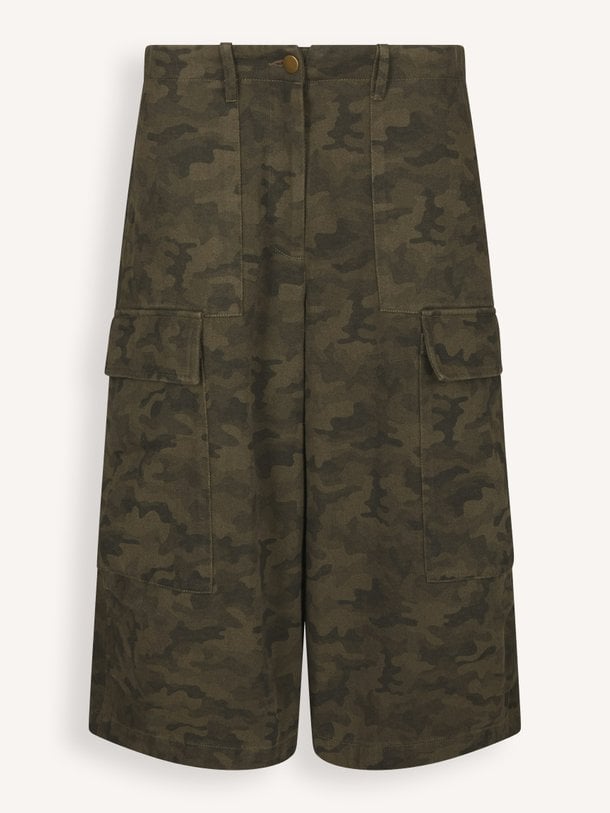 Islana, denim camo jort