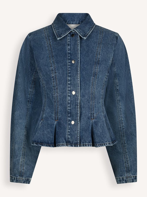 Rivora Denim Peplum Jacket Rivora, denim jasje