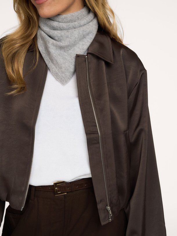 Denielle Heavy Sateen Jacket Denielle, geweven satijnen jasje