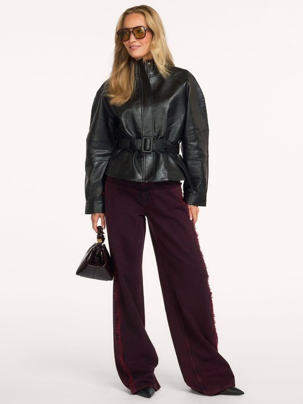 Jaclyn, leatherlook jack
