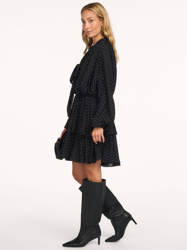 Nielle Dot Dress Nielle, geweven jurk