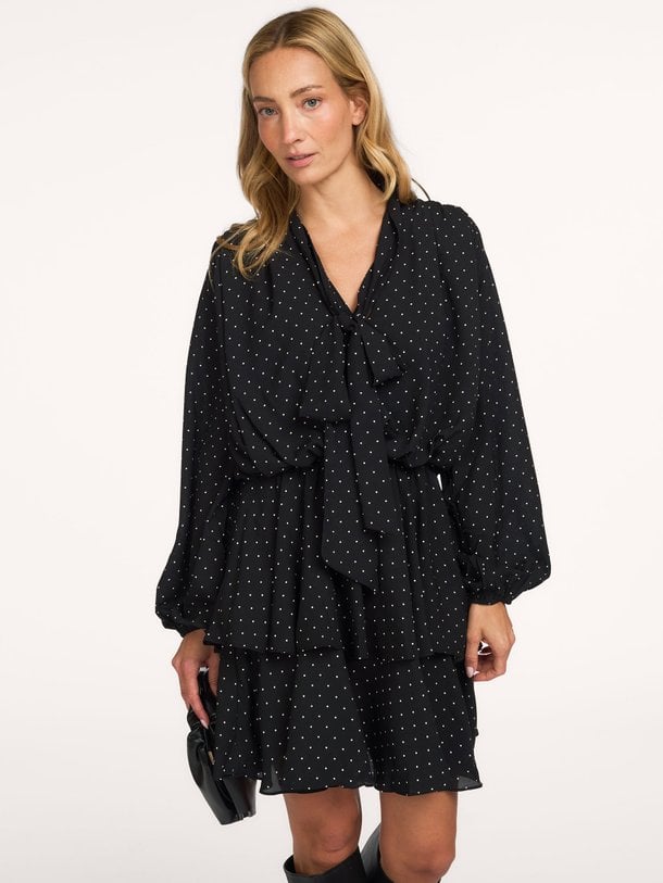 Nielle Dot Dress Nielle, geweven jurk