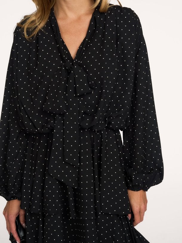 Nielle Dot Dress Nielle, geweven jurk