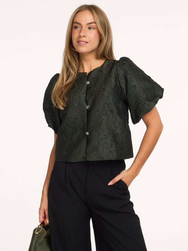 Aisa Brocade Blouse Aisa, geweven blouse