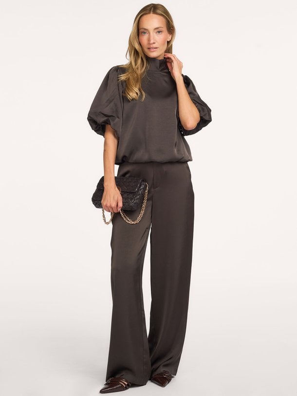 Emmett, geweven satijnen pantalon