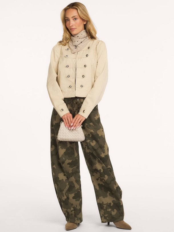 Pant Camouflage MWFro Fro, high waist barrel fit jeans