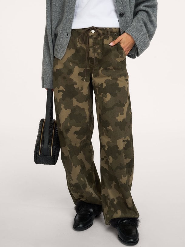 Pant Camouflage MWFro Fro, high waist barrel fit jeans