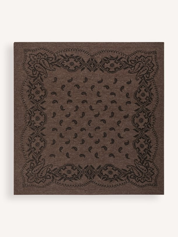 Lolana Paisley Knit Scarf Lolana, wolmix sjaal