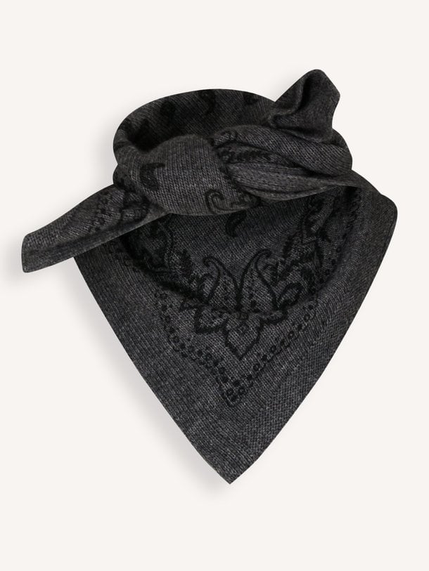 Adelina Paisley Knit Scarf Adelina, cashmeremix sjaal