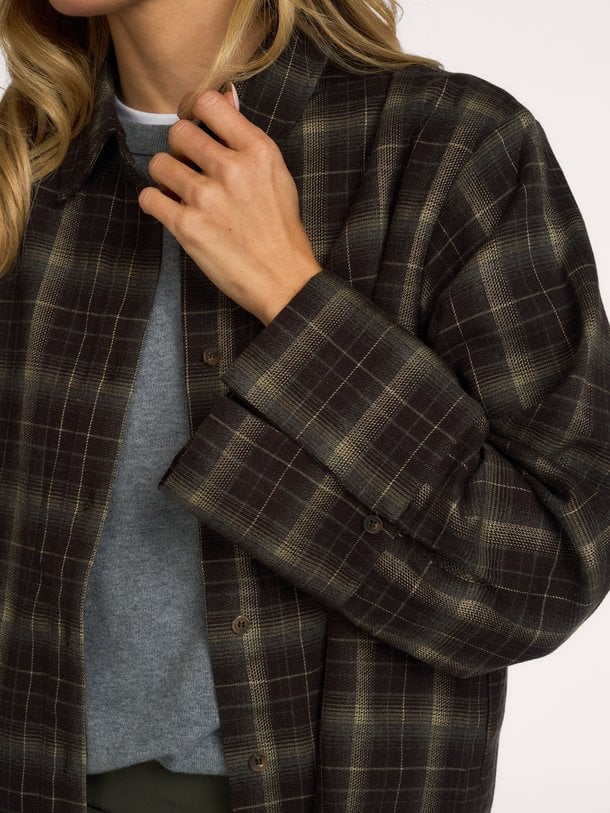 Dalma Flannel Check Shirt Dalma, viscosemix geruite blouse