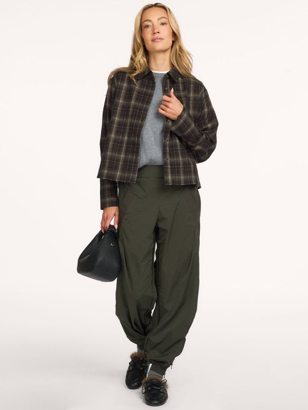 Dalma Flannel Check Shirt Dalma, viscosemix geruite blouse