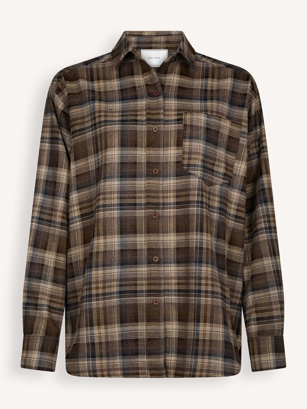Dalma Flannel Check Shirt Dalma, viscosemix geruite blouse
